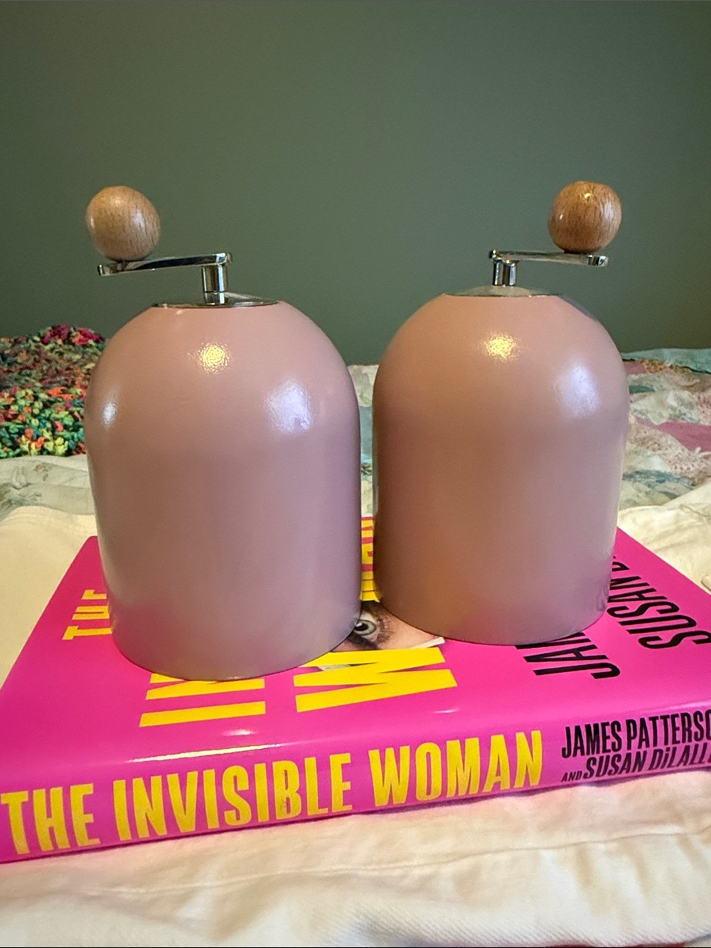 Anthropologie Catania Mango Wood Salt and Pepper Mills
